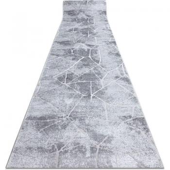 Grey Marble Fleece Runner – Size 100 × 370 cm