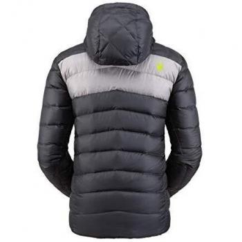 Spyder Herren Daunenjacke Timeless Hoodie, gesteppt, flauschig, Kapuze, Reißverschluss, Ebenholz, X-Large