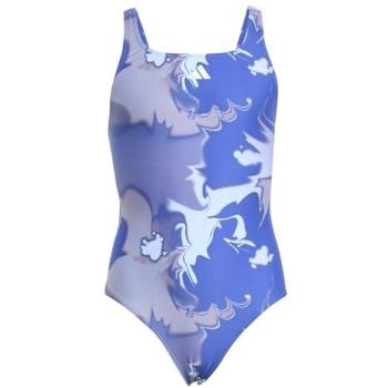 Adidas 5‑6 Year Old V‑Back Tie Dye Swimsuit – Blue & White