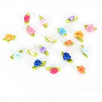 100 pièces Roses Satinées Artisanales pour Mariage