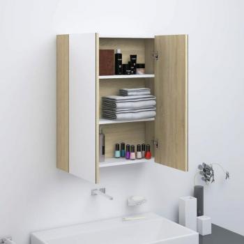 Torana Armadietto a Specchio per Bagno 60x15x75 cm