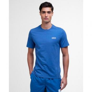 Camicia a Maniche Lunga Barbour Blu Uomo