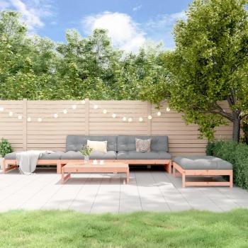 Outdoor 5-Piece Lounge Set Made of Douglas Wood