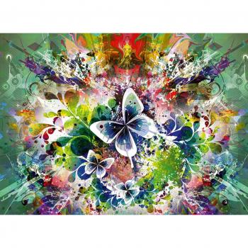 Puzzel met Lente Bloemen en Vlinders 3000 Delen