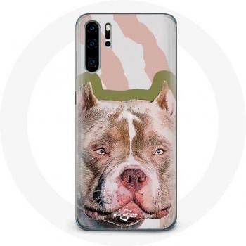 Huawei P30 Pro Brown Pitbull Dog Cover