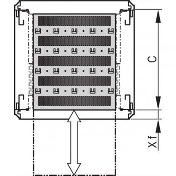 Mensola Rack 19 1U C=500 RAL7021 Grigio