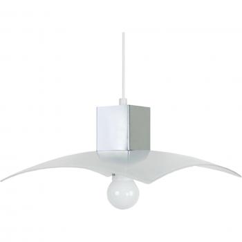 Lámpara Colgante ToSel Cubic: Pantalla de Vidrio Oscuro, Marco Metal Beige