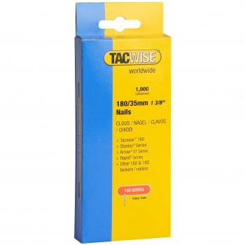 Tacwise 0364 18G Galvanized Brad Nails (180/35 mm) – 1K Unit Package