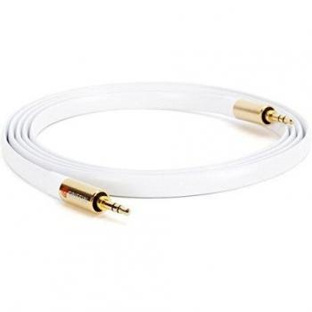 White Griffin Flat Premium Audio Cable