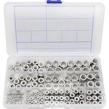 Tuercas de acero inoxidable UNC 2-56 a 3/8 pulgadas