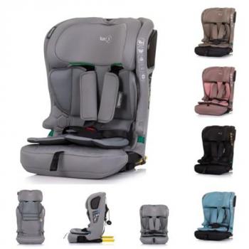 Chipolino Kindersitz i-Size LUX X (76-150 cm) mit Isofix und Top Tether grau