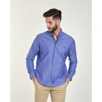 Top Azul Liso Hombre Spagnolo