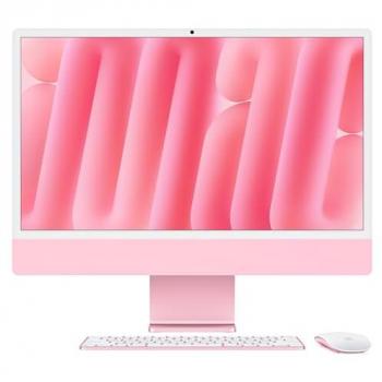 Apple iMac 24''Display Retina 4,5K, Chip M4 con CPU 10‑core, GPU 10‑core, 16GB, 512GB SSD, Rosa