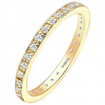 Diamore Verlobungsring Damen 585 Gelbgold mit 0.14 ct Diamant