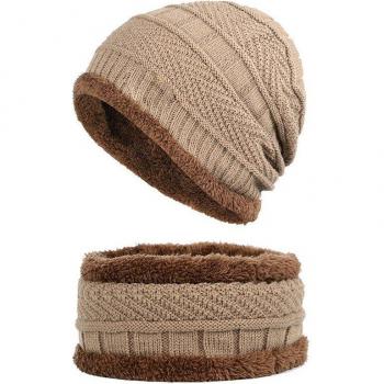 Gorro de algodón negro para invierno