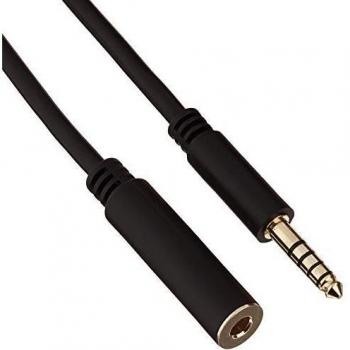 DELOCK 85795 0.5m Blue 4.4 mm Stereo Jack Cable (Male to Female)