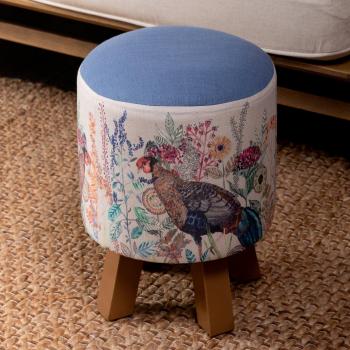 Monty Animal Print Footstool