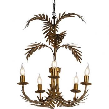 Botanica Vintage Gold 5-Light Chandelier