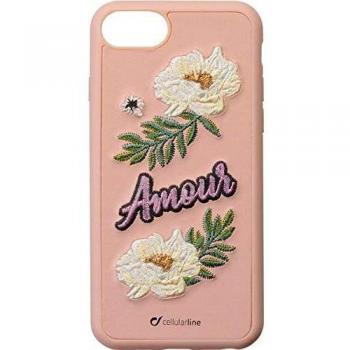 Funda de Silicona Rosa Cellularline Amour para iPhone 7 y 8