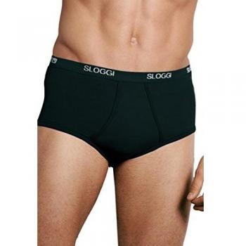 Sloggi Men Basic Maxi, Lencería Masculina, Color Negro, Talla L