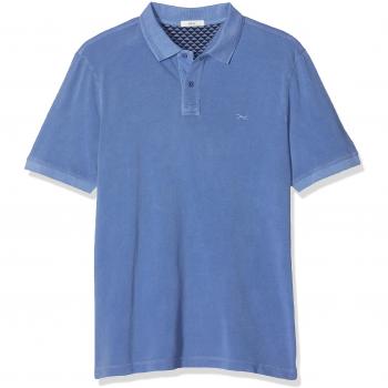 BRAX Herren Polo mit Wash‑Effect – Blau – M
