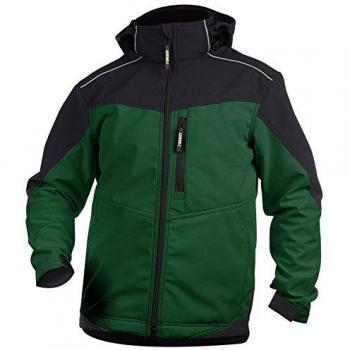 Dassy Softshell Giacca für Erwachsene – Grün/Schwarz – 3XL
