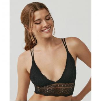 Brillo Limba: Bralette Triangular en Negro L