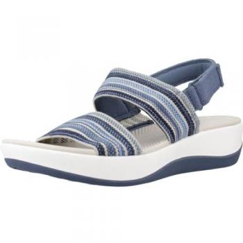 Clarks Arla Stroll Azul para Señora con Cierre de Velcro