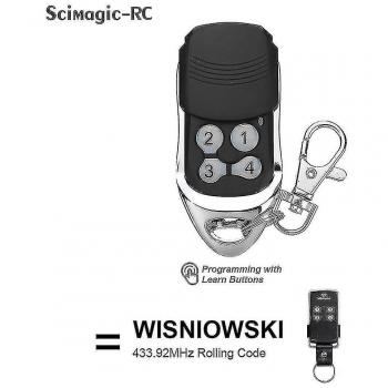 Télécommande de commande Wisniowski 433mhz 4ch pour garage