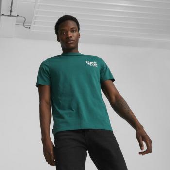 Camiseta Puma de hombre manga corta verde turquesa