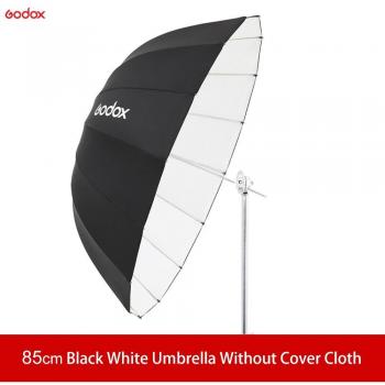 Godox 33.5in Parabolic Black White Reflective Studio Umbrella