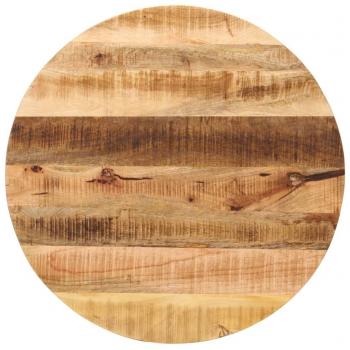 Round Table Top Ø 80x1.5 cm Rough Mango Solid Wood vidaXL