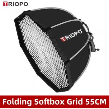 Triopo Portable Octagonal Softbox with Honeycomb Grid for Godox Canon