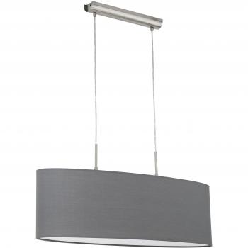 Satin Nickel 2-Light Ceiling Pendant Bar by Eglo Pasteri E27