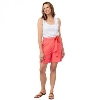 Naomi Classic Linen Short with Button & Zip
