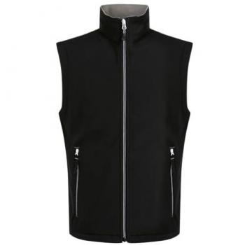 Regatta Gilet Softshell Ascender Pro avec Capuche – L, Noir-Gris