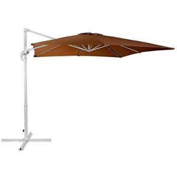 Terrassen Sonnenschirm sandbeige quadratisch 250 x 250 cm