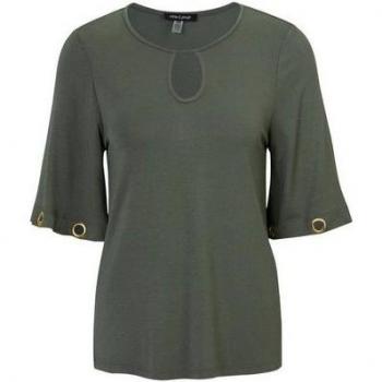 T-shirt Sophistiqué Vert Gris M Goldner