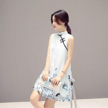 Sleeveless Summer Chinese Cheongsam for Women