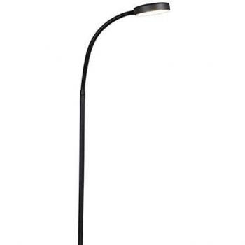 Lampada di Design TRAX LED 5W in Acciaio Nero con Vetro Oblungo