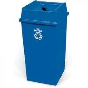 Paper Recycling Bin Base 132.5L Blue 324161 Lid not included 324161