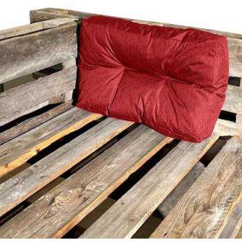 Coussin Palette Rouge 60x40 cm Déperlant BANANAIR