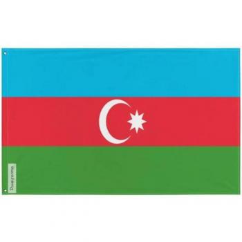 Azerbaijani State Flag – 160 x 240 cm – Polyester Fabric – Two‑Sided – Steel Loops
