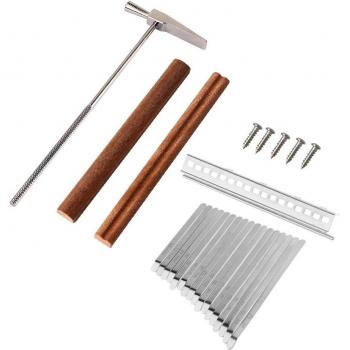 DIY Kalimba 17 Key Aluminum Alloy Replacement Keys and Accessories Kit
