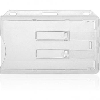 Hard Plastic ID Badge Holder 2-Sided