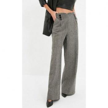 Trendyol Bundfaltenhose Herren 1‑Teil – Marineblau, elastische Bündchen