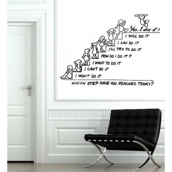 Step-by-Step Achievement Vinyl Mural