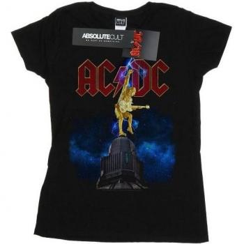 T-shirt in cotone AC/DC con fulmine per donna