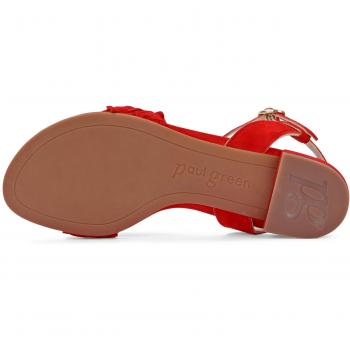 Paul Green Damen Sandale 7691-014 Rot EU 40,5