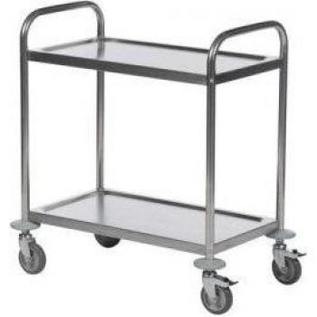 Konga Stainless Steel Shelf Trolley with 2 Shelves
